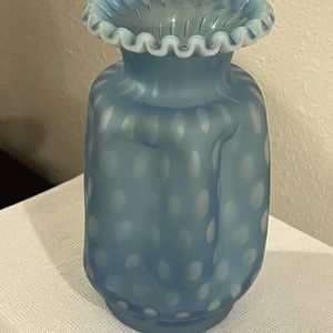Fenton Bubble Optic Pinch Vase